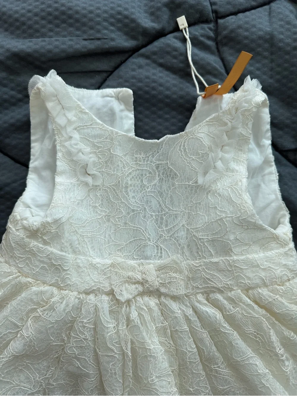 ORCHESTRA Baby girl 12M/74 cm Ivory Lace Tulle Formal Dress - like new!